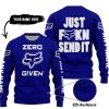 ZERO FOX GIVEN – JUST FCKN SEND IT – FOX RACING – NAVY V1 - SWEATER UGLY