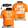 ZERO FOX GIVEN – JUST FCKN SEND IT – FOX RACING – ORANGE V1 - POLO SHIRT