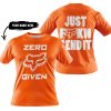 ZERO FOX GIVEN – JUST FCKN SEND IT – FOX RACING – ORANGE V1 - T-SHIRT