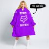 ZERO FOX GIVEN – JUST FCKN SEND IT – FOX RACING – PURPLE V1 - OODIE BLANKET HOODIE