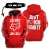 ZERO FOX GIVEN – JUST FCKN SEND IT – FOX RACING – RED V1