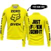 ZERO FOX GIVEN – JUST FCKN SEND IT – FOX RACING – YELLOW V1 - LONG SLEEVE POLO SHIRT