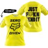 ZERO FOX GIVEN – JUST FCKN SEND IT – FOX RACING – YELLOW V1 - T-SHIRT