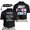 ZERO FOX GIVEN – JUST FCKN SEND IT – FOX RACING GIRL – BLACK - POLO SHIRT