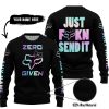 ZERO FOX GIVEN – JUST FCKN SEND IT – FOX RACING GIRL – BLACK - SWEATER UGLY