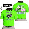 ZERO FOX GIVEN – JUST FCKN SEND IT – FOX RACING GIRL – GREEN - POLO SHIRT