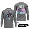 ZERO FOX GIVEN – JUST FCKN SEND IT – FOX RACING GIRL – GREY - JERSEY