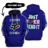 ZERO FOX GIVEN – JUST FCKN SEND IT – FOX RACING GIRL – NAVY