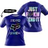 ZERO FOX GIVEN – JUST FCKN SEND IT – FOX RACING GIRL – NAVY - T-SHIRT