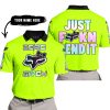 ZERO FOX GIVEN – JUST FCKN SEND IT – FOX RACING GIRL – NEON - POLO SHIRT