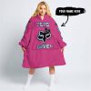 ZERO FOX GIVEN – JUST FCKN SEND IT – FOX RACING GIRL – PINK 1 - OODIE BLANKET HOODIE