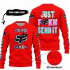ZERO FOX GIVEN – JUST FCKN SEND IT – FOX RACING GIRL – RED - SWEATER UGLY