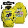 ZERO FOX GIVEN – JUST FCKN SEND IT – FOX RACING GIRL – YELLOW