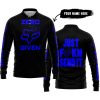 ZERO FOX GIVEN – JUST FCKN SEND IT – FOX RACING GIRL – BLACK BLUE - LONG SLEEVE POLO SHIRT