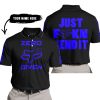 ZERO FOX GIVEN – JUST FCKN SEND IT – FOX RACING GIRL – BLACK BLUE - POLO SHIRT