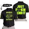 ZERO FOX GIVEN – JUST FCKN SEND IT – FOX RACING GIRL – BLACK NEON - POLO SHIRT