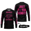ZERO FOX GIVEN – JUST FCKN SEND IT – FOX RACING GIRL – BLACK PINK 1 - JERSEY