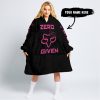 ZERO FOX GIVEN – JUST FCKN SEND IT – FOX RACING GIRL – BLACK PINK 1 - OODIE BLANKET HOODIE