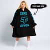 ZERO FOX GIVEN – JUST FCKN SEND IT – FOX RACING GIRL – BLACK SKY BLUE - OODIE BLANKET HOODIE