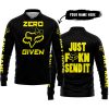 ZERO FOX GIVEN – JUST FCKN SEND IT – FOX RACING GIRL – BLACK YELLOW - LONG SLEEVE POLO SHIRT