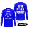 ZERO FOX GIVEN – JUST FCKN SEND IT – FOX RACING GIRL – BLUE V1 - JERSEY