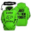 ZERO FOX GIVEN – JUST FCKN SEND IT – FOX RACING GIRL – GREEN V1