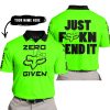 ZERO FOX GIVEN – JUST FCKN SEND IT – FOX RACING GIRL – GREEN V1 - POLO SHIRT