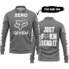 ZERO FOX GIVEN – JUST FCKN SEND IT – FOX RACING GIRL – GREY V1 - LONG SLEEVE POLO SHIRT