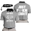 ZERO FOX GIVEN – JUST FCKN SEND IT – FOX RACING GIRL – GREY V1 - POLO SHIRT