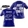 ZERO FOX GIVEN – JUST FCKN SEND IT – FOX RACING GIRL – NAVY V1 - T-SHIRT