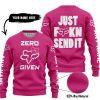 ZERO FOX GIVEN – JUST FCKN SEND IT – FOX RACING GIRL – PINK 1 V1 - SWEATER UGLY