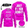 ZERO FOX GIVEN – JUST FCKN SEND IT – FOX RACING GIRL – PINK V1 - SWEATER UGLY