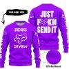 ZERO FOX GIVEN – JUST FCKN SEND IT – FOX RACING GIRL – PURPLE V1 - SWEATER UGLY