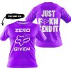 ZERO FOX GIVEN – JUST FCKN SEND IT – FOX RACING GIRL – PURPLE V1 - T-SHIRT