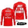 ZERO FOX GIVEN – JUST FCKN SEND IT – FOX RACING GIRL – RED V1 - JERSEY