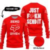 ZERO FOX GIVEN – JUST FCKN SEND IT – FOX RACING GIRL – RED V1 - SWEATER UGLY