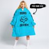 ZERO FOX GIVEN – JUST FCKN SEND IT – FOX RACING GIRL – SKY BLUE V1 - OODIE BLANKET HOODIE