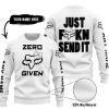 ZERO FOX GIVEN – JUST FCKN SEND IT – FOX RACING GIRL – WHITE V1 - SWEATER UGLY