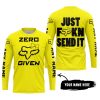 ZERO FOX GIVEN – JUST FCKN SEND IT – FOX RACING GIRL – YELLOW V1 - JERSEY