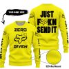 ZERO FOX GIVEN – JUST FCKN SEND IT – FOX RACING GIRL – YELLOW V1 - SWEATER UGLY