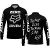 ZERO FOX GIVEN – TOO FAST TO LIVE TOO YOUNG TO DIE – FOX RACING – BLACK - LONG SLEEVE POLO SHIRT