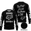 ZERO FOX GIVEN – TOO FAST TO LIVE TOO YOUNG TO DIE – FOX RACING – BLACK - SWEATER UGLY