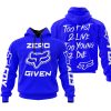 ZERO FOX GIVEN – TOO FAST TO LIVE TOO YOUNG TO DIE – FOX RACING – BLUE