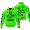 ZERO FOX GIVEN – TOO FAST TO LIVE TOO YOUNG TO DIE – FOX RACING – GREEN