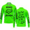 ZERO FOX GIVEN – TOO FAST TO LIVE TOO YOUNG TO DIE – FOX RACING – GREEN - LONG SLEEVE POLO SHIRT