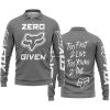 ZERO FOX GIVEN – TOO FAST TO LIVE TOO YOUNG TO DIE – FOX RACING – GREY - LONG SLEEVE POLO SHIRT
