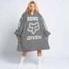 ZERO FOX GIVEN – TOO FAST TO LIVE TOO YOUNG TO DIE – FOX RACING – GREY - OODIE BLANKET HOODIE