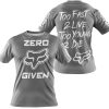 ZERO FOX GIVEN – TOO FAST TO LIVE TOO YOUNG TO DIE – FOX RACING – GREY - T-SHIRT