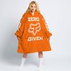 ZERO FOX GIVEN – TOO FAST TO LIVE TOO YOUNG TO DIE – FOX RACING – ORANGE - OODIE BLANKET HOODIE