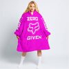 ZERO FOX GIVEN – TOO FAST TO LIVE TOO YOUNG TO DIE – FOX RACING – PINK - OODIE BLANKET HOODIE